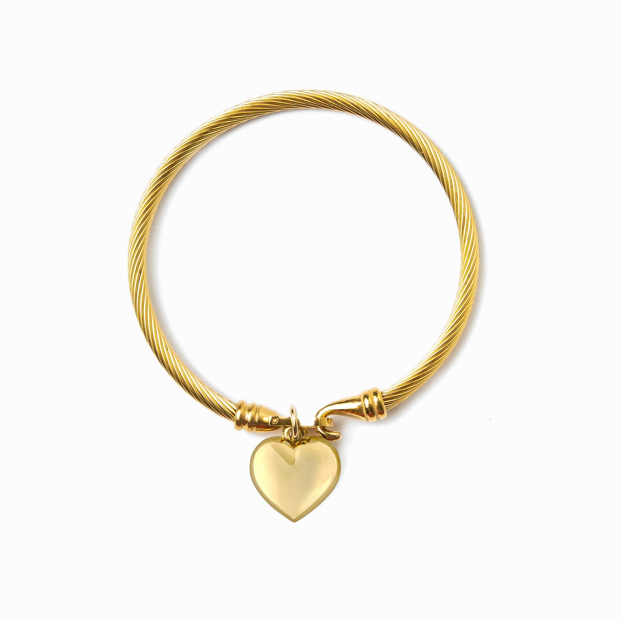 Pulsera Dorada con Corazón