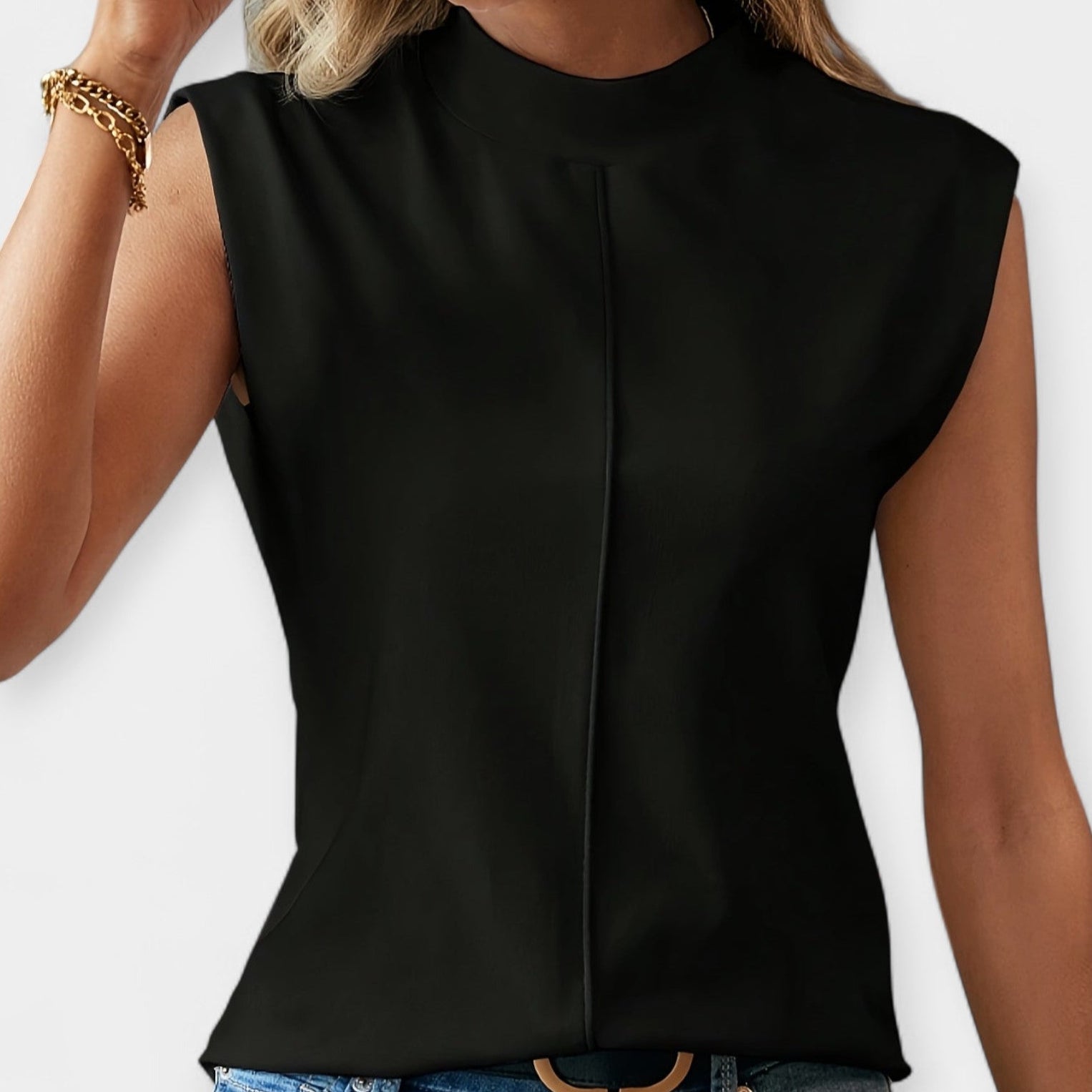 Blusa elegante sin mangas