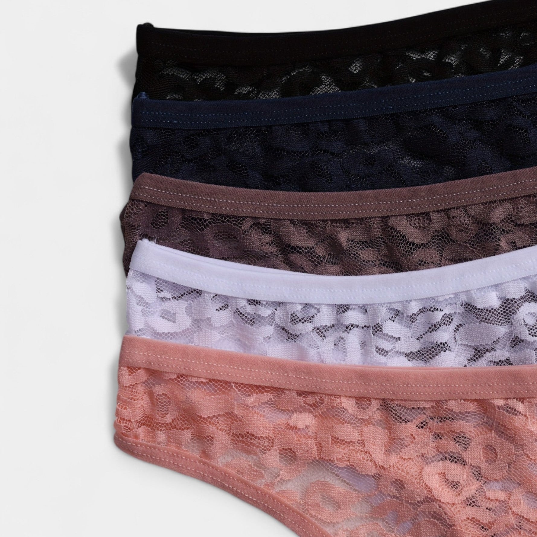 Set de 5 Tangas con Tirantes Sexys