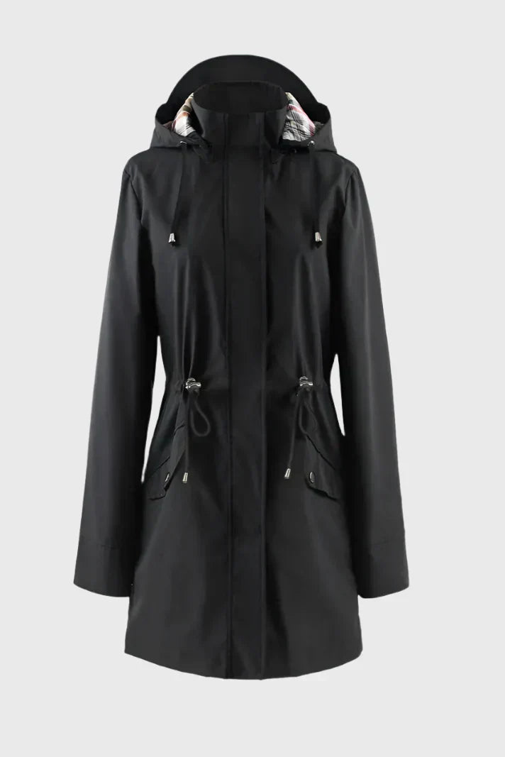 Abrigo De Lluvia A Medida Tejido Impermeable Chic Práctico