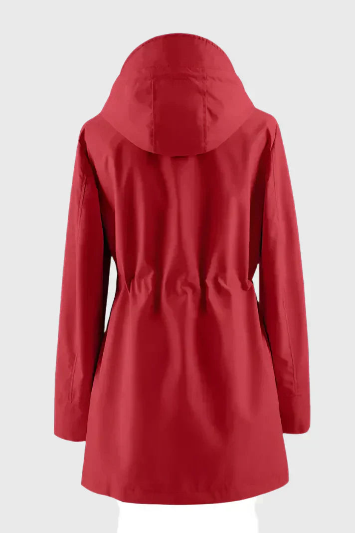 Abrigo De Lluvia A Medida Tejido Impermeable Chic Práctico