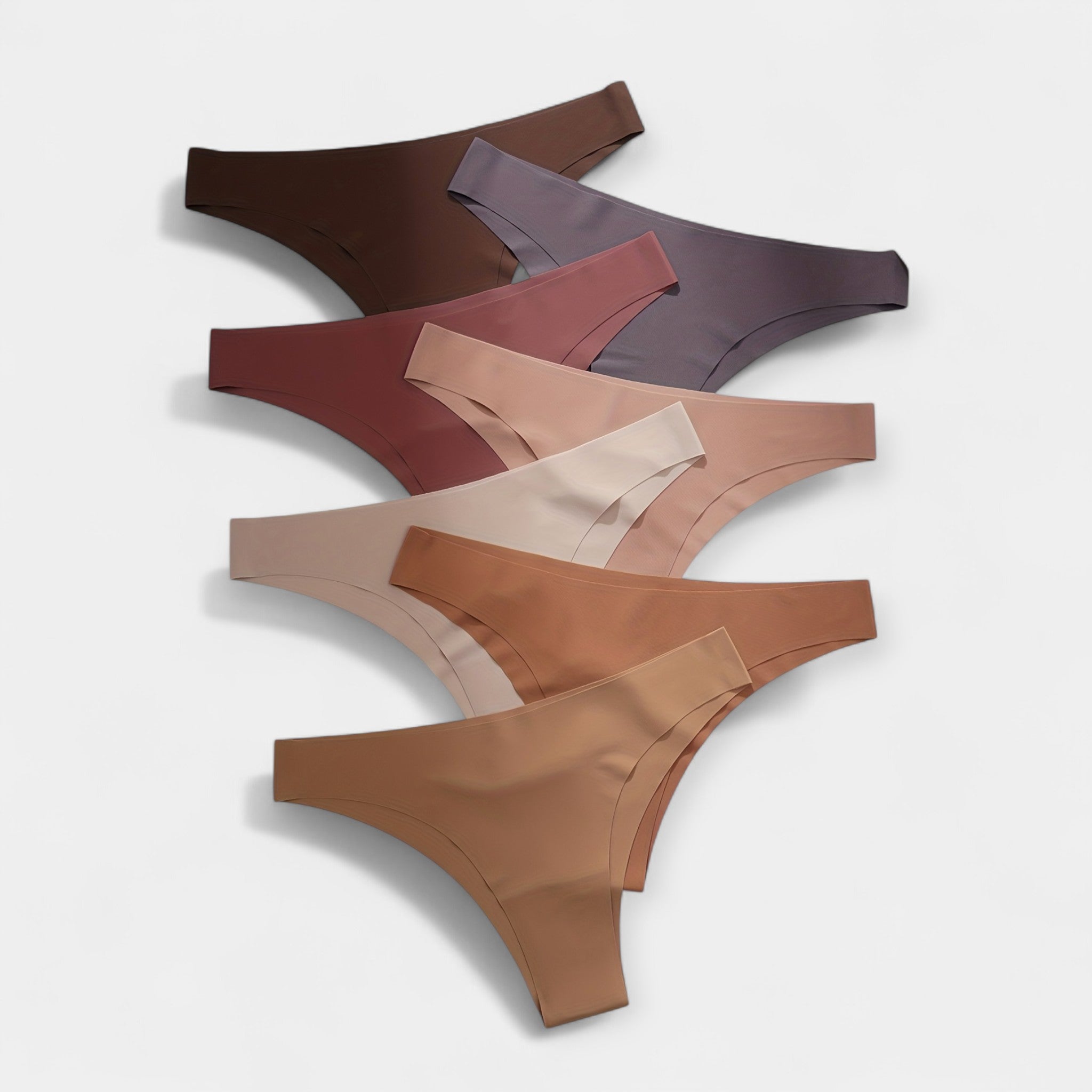 Set de 7 Bragas Simples tipo Hipster