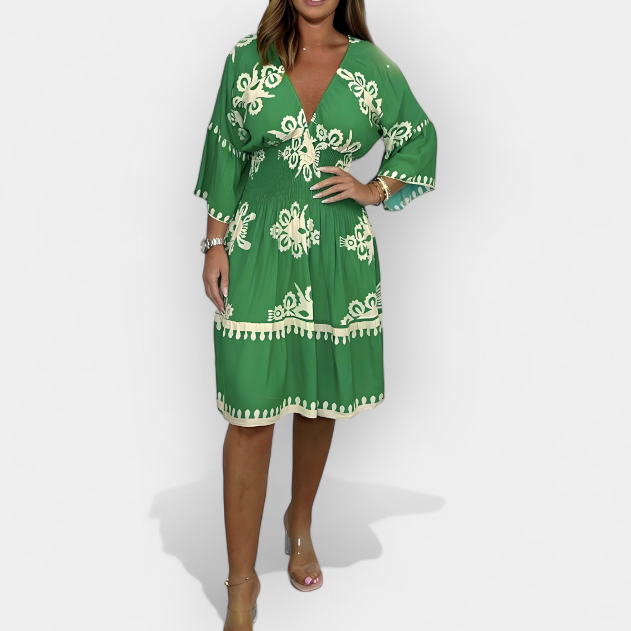 Καλοκαιρινό Boho Φόρεμα με Σχέδιο