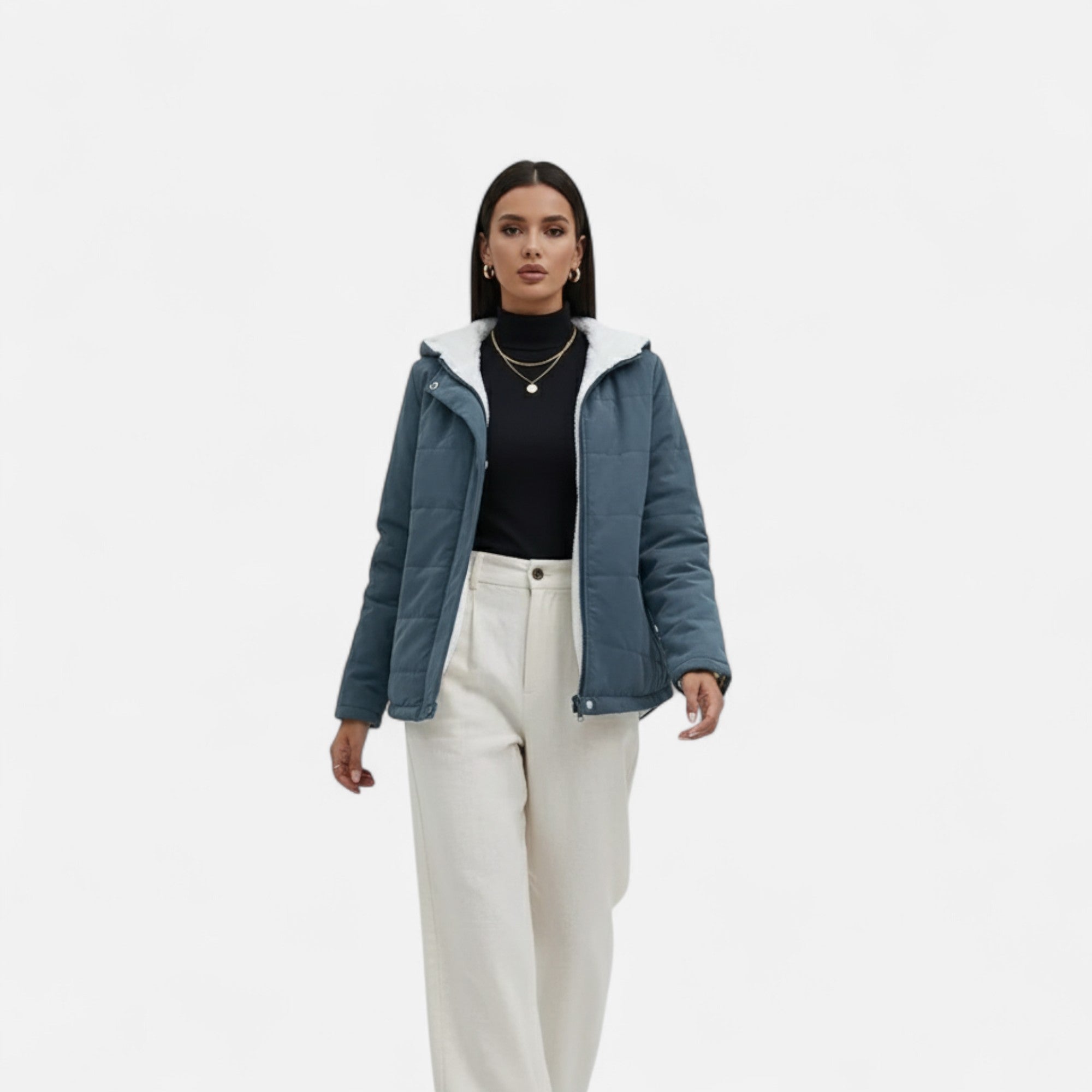 Eliaro Moda | Chaqueta de Invierno con Forro Polar