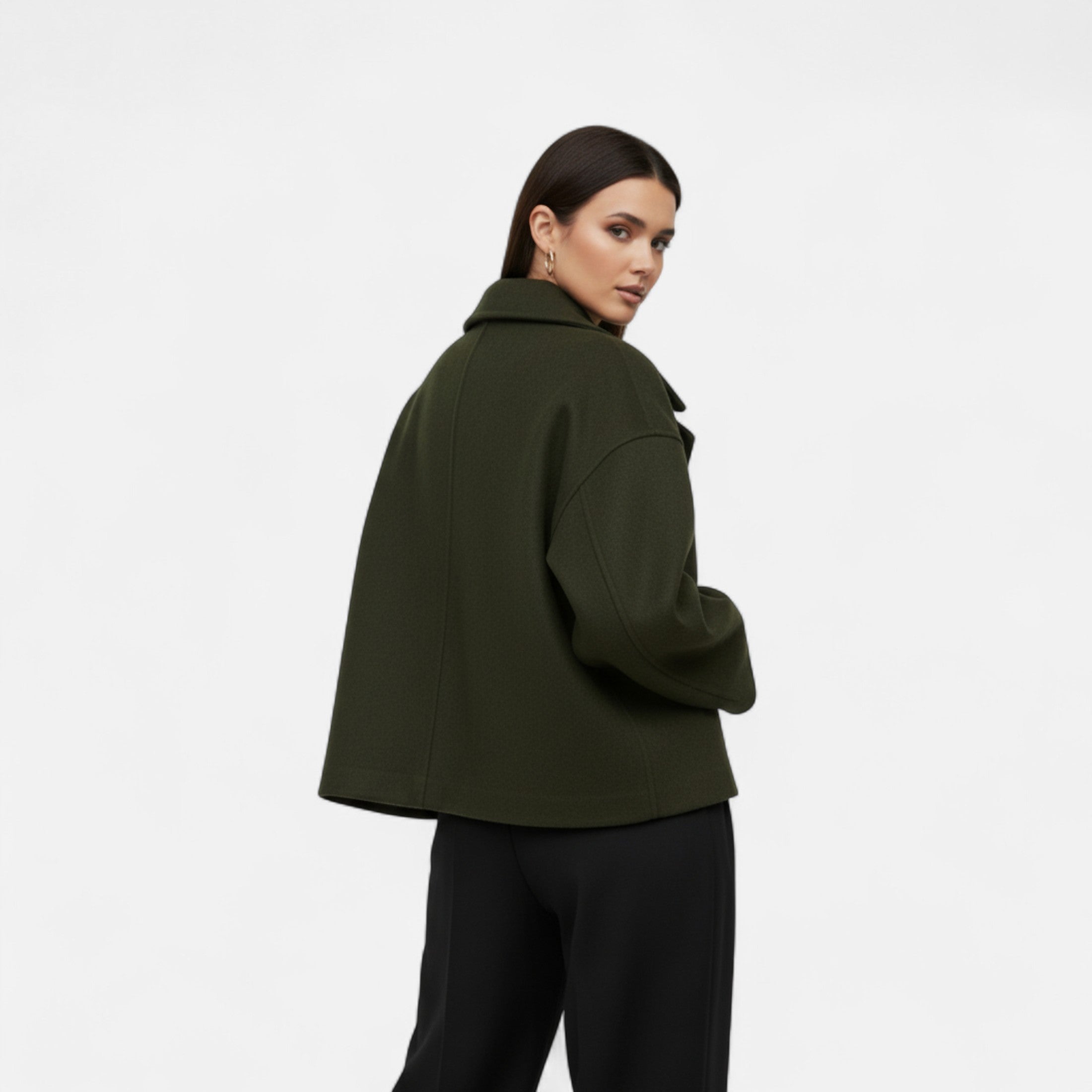 Eliaro Moda | Abrigo Corto Mujer Oversize Elegante