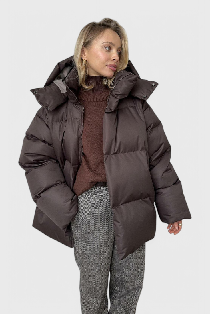 Chaqueta Puffer Emilia Elegante Con Aislamiento Superior