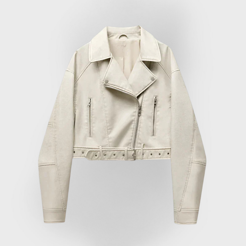 Chaqueta versátil de piel de calidad