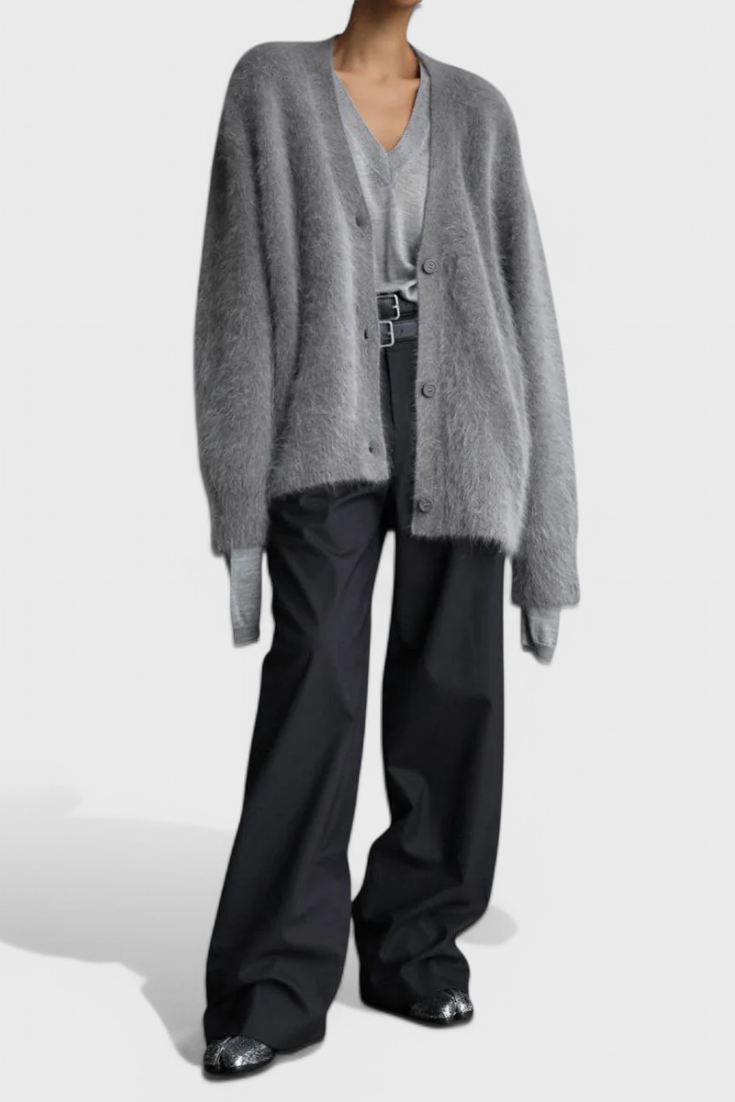 Cardigan Cachemira Daniela Lana de Cordero Ultra Suave Chic