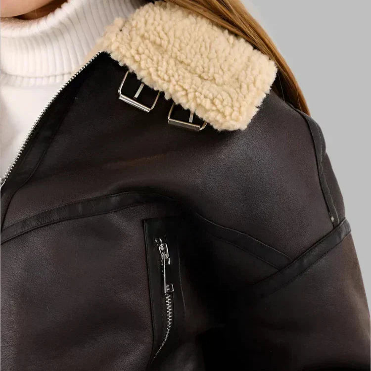 Chaqueta de cuero transpirable y versátil