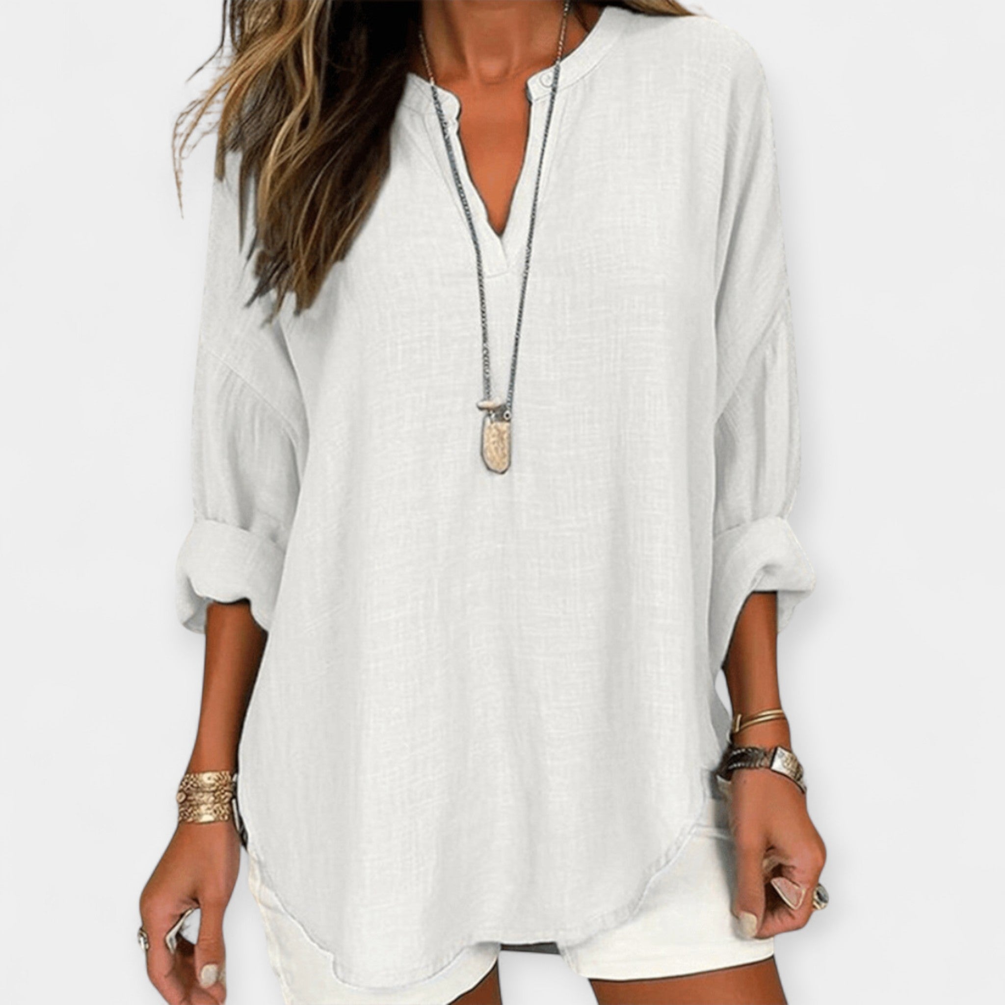 Blusa de Lino de Playa