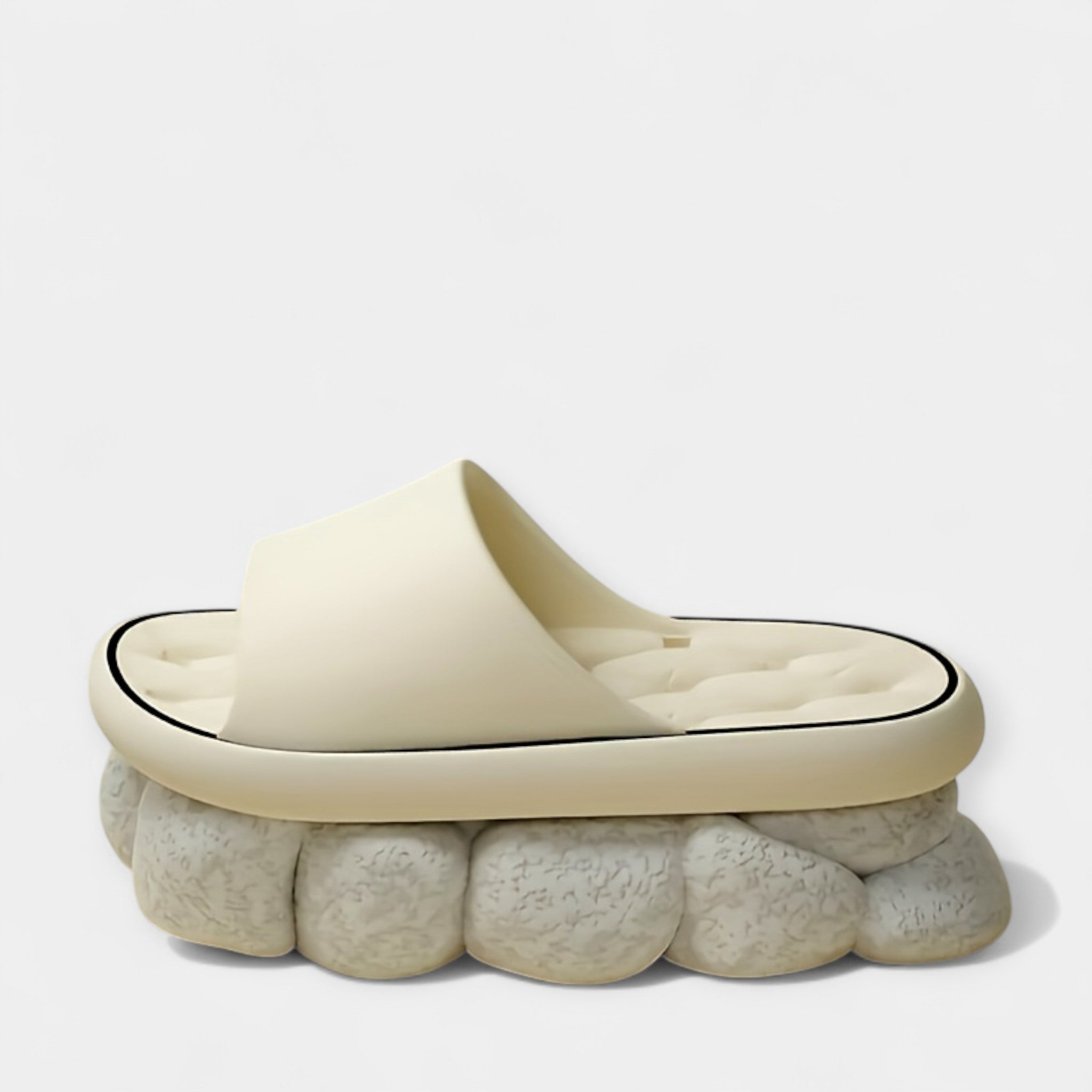 Pantuflas para Mujer con Textura Acanalada