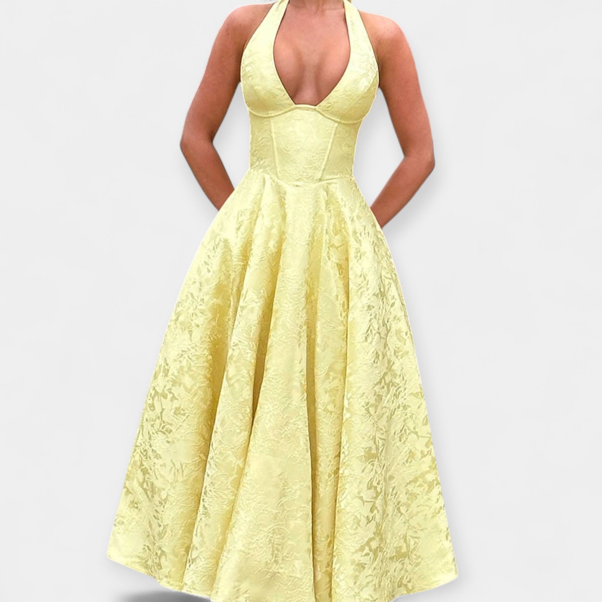 Μίντι Φόρεμα με Ανοιχτή Πλάτη & Κορσέ