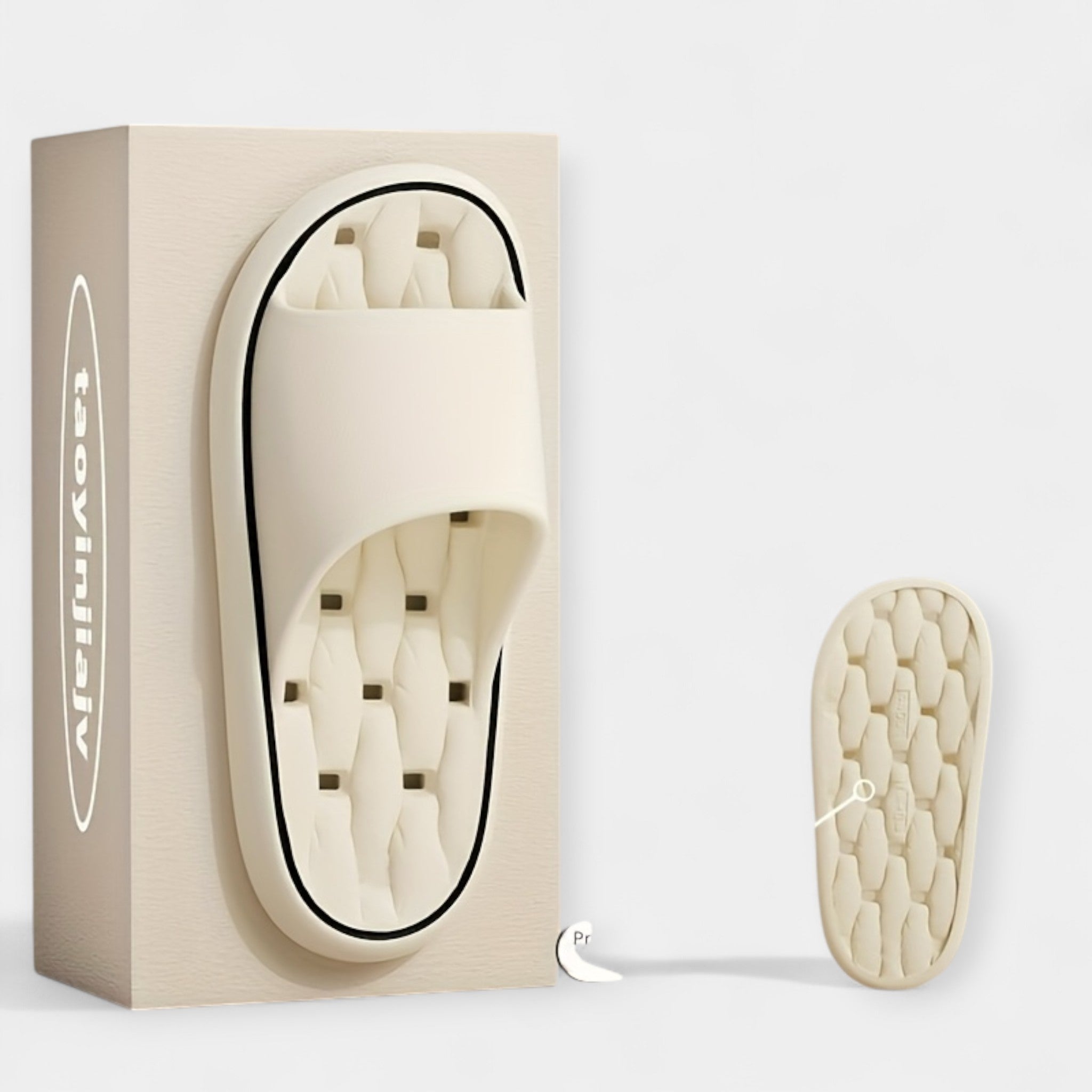 Pantuflas para Mujer con Textura Acanalada