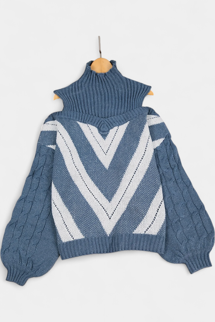 Wien Suéter Lana Hombros Descubiertos Colección Exclusiva