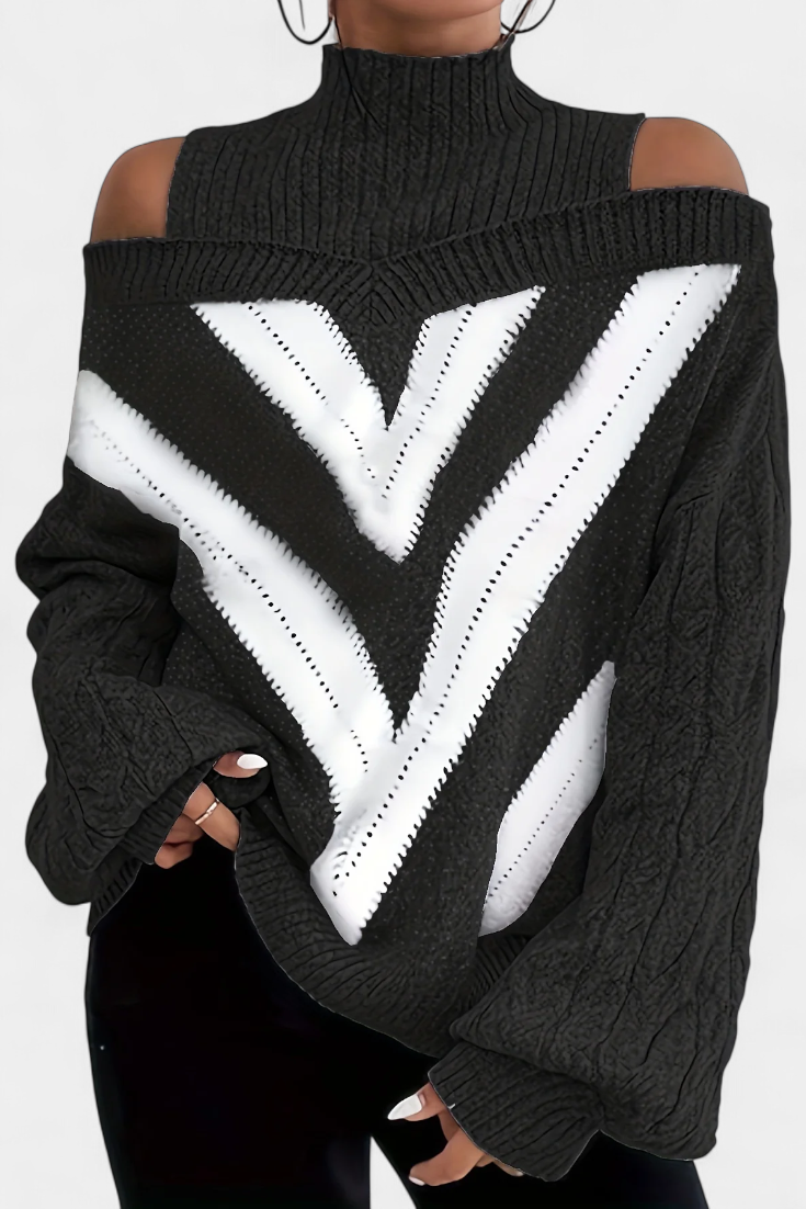 Wien Suéter Lana Hombros Descubiertos Colección Exclusiva