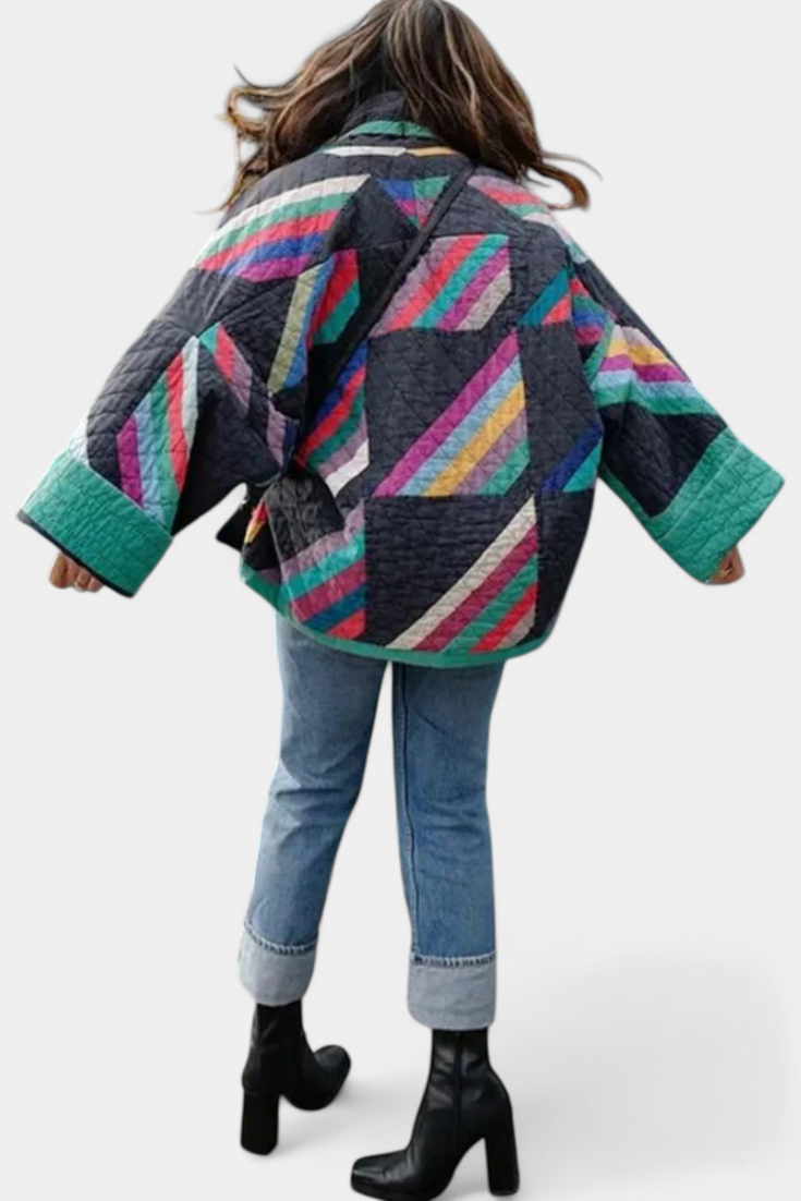 Chaqueta Retro Maika Edicion Limitada Con Corte Relajado