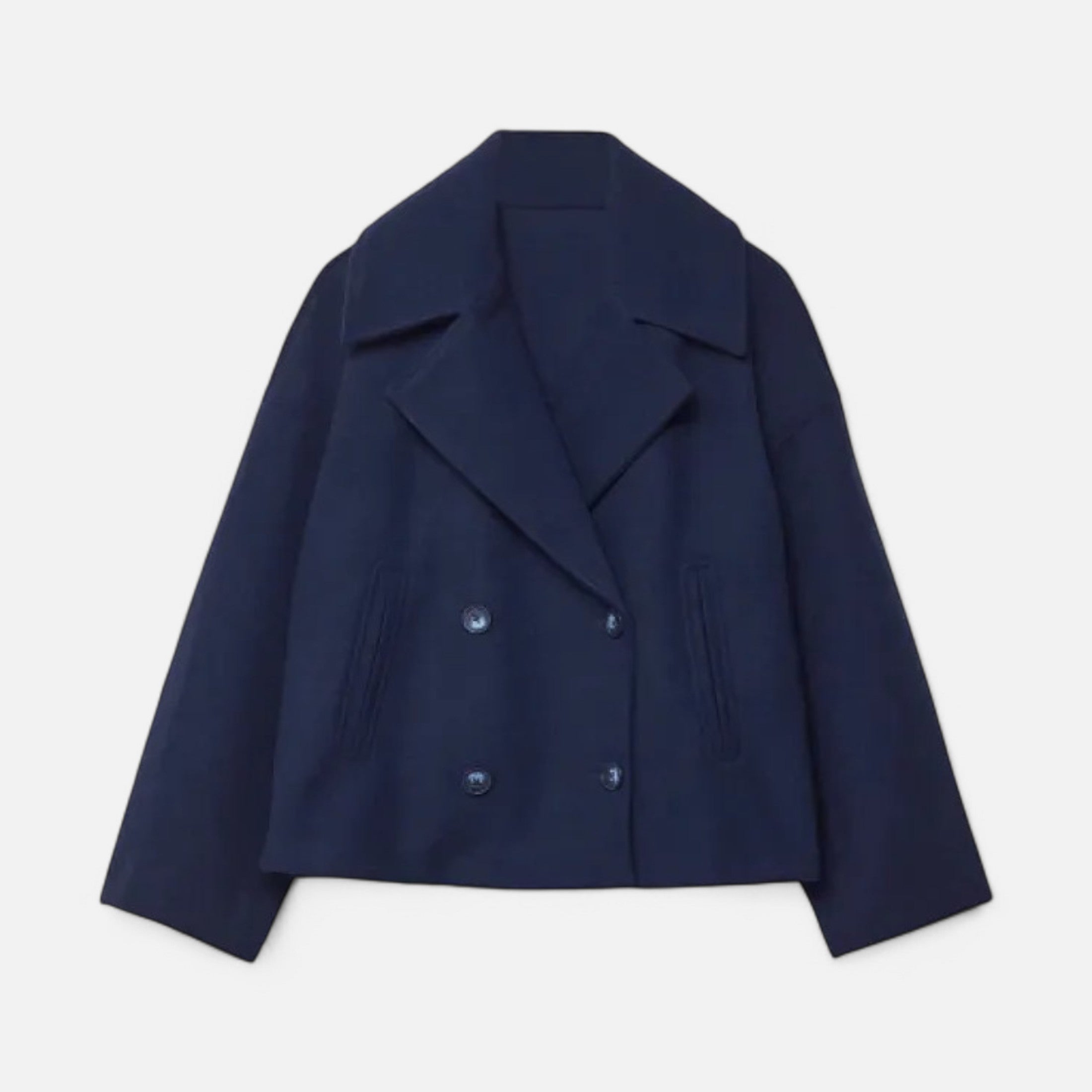 Abrigo Corto Mujer Oversize Elegante