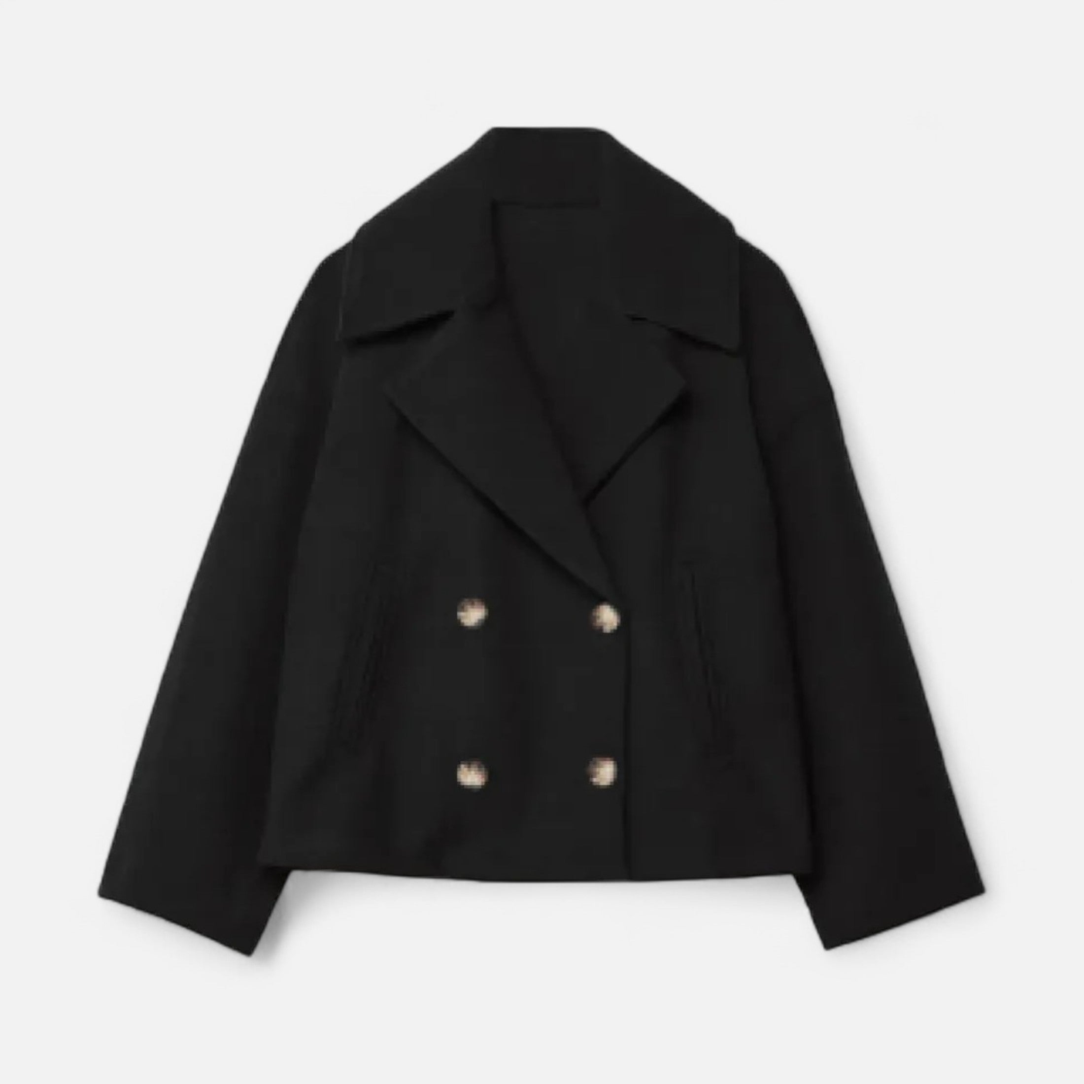 Abrigo Corto Mujer Oversize Elegante