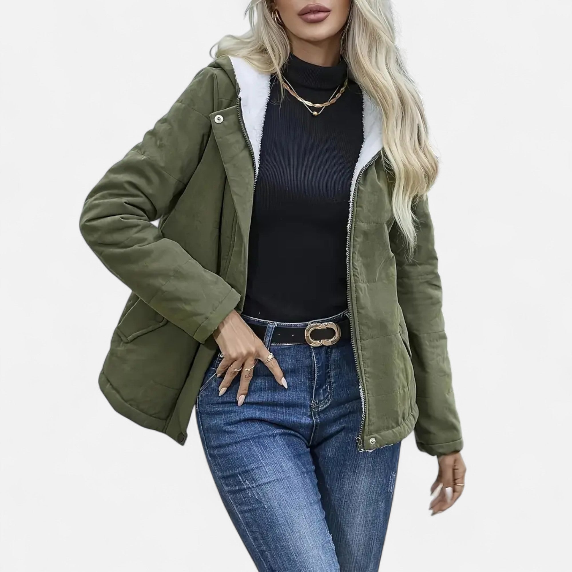 Eliaro Moda | Chaqueta de Invierno con Forro Polar