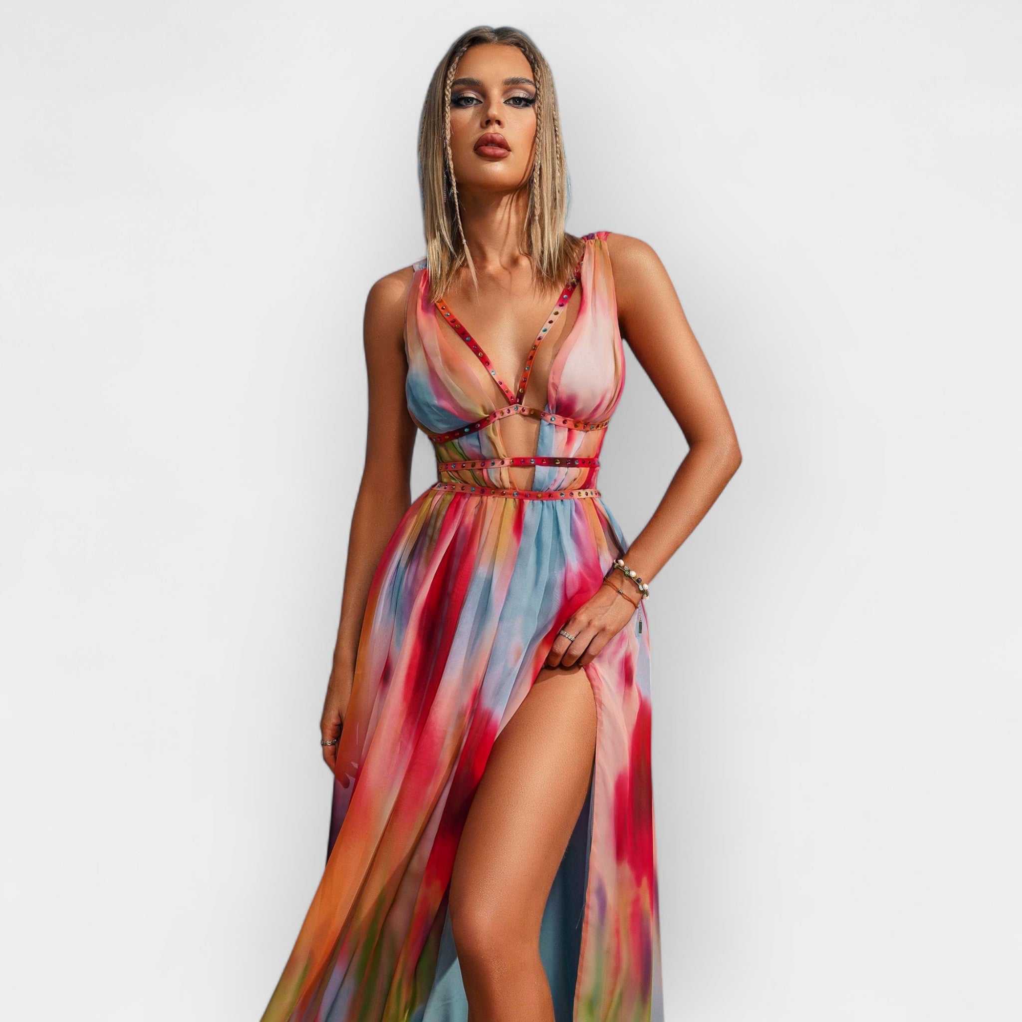 Μακρύ Φόρεμα Με Ντεγκραντέ