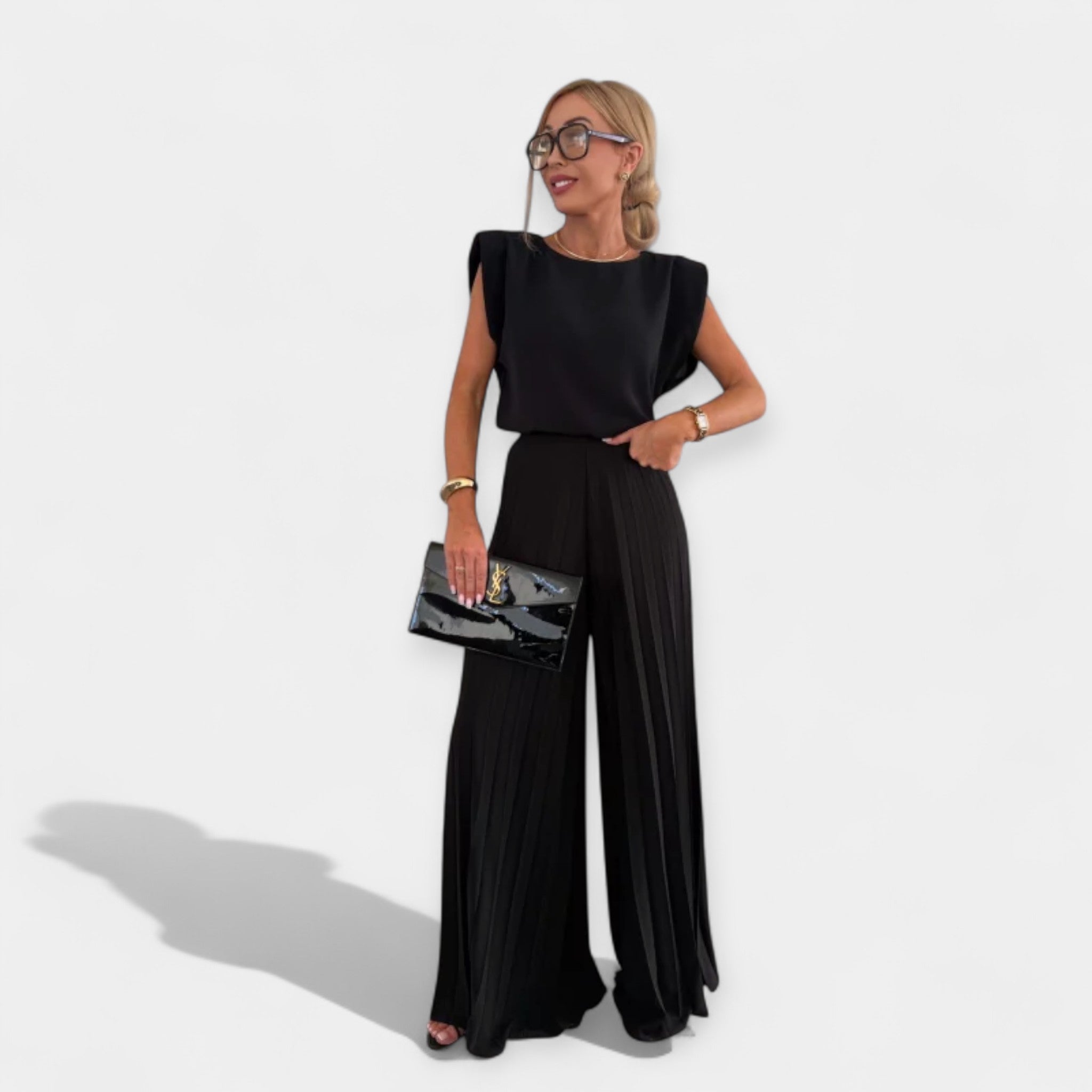 Conjunto Veraniego con Top y Pantalón Palazzo