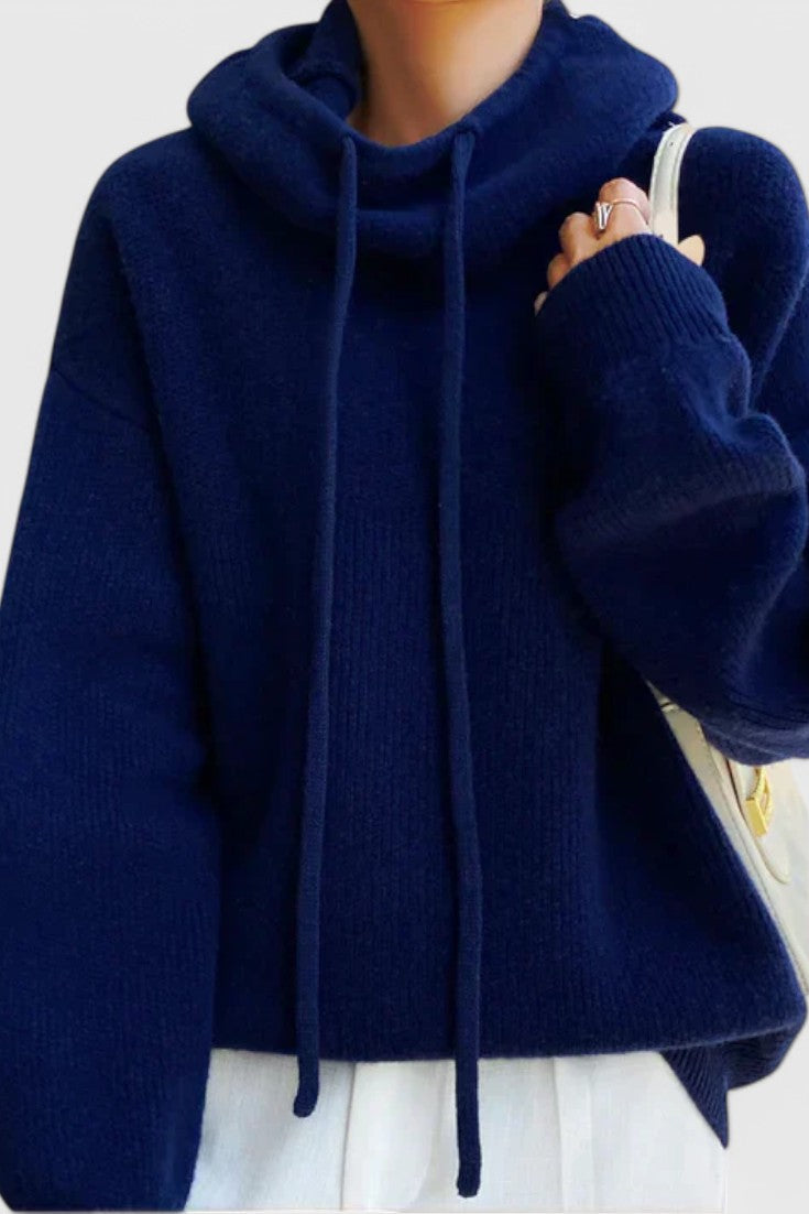 Jersey de Lana Mezcla Silueta Atemporal con Encanto