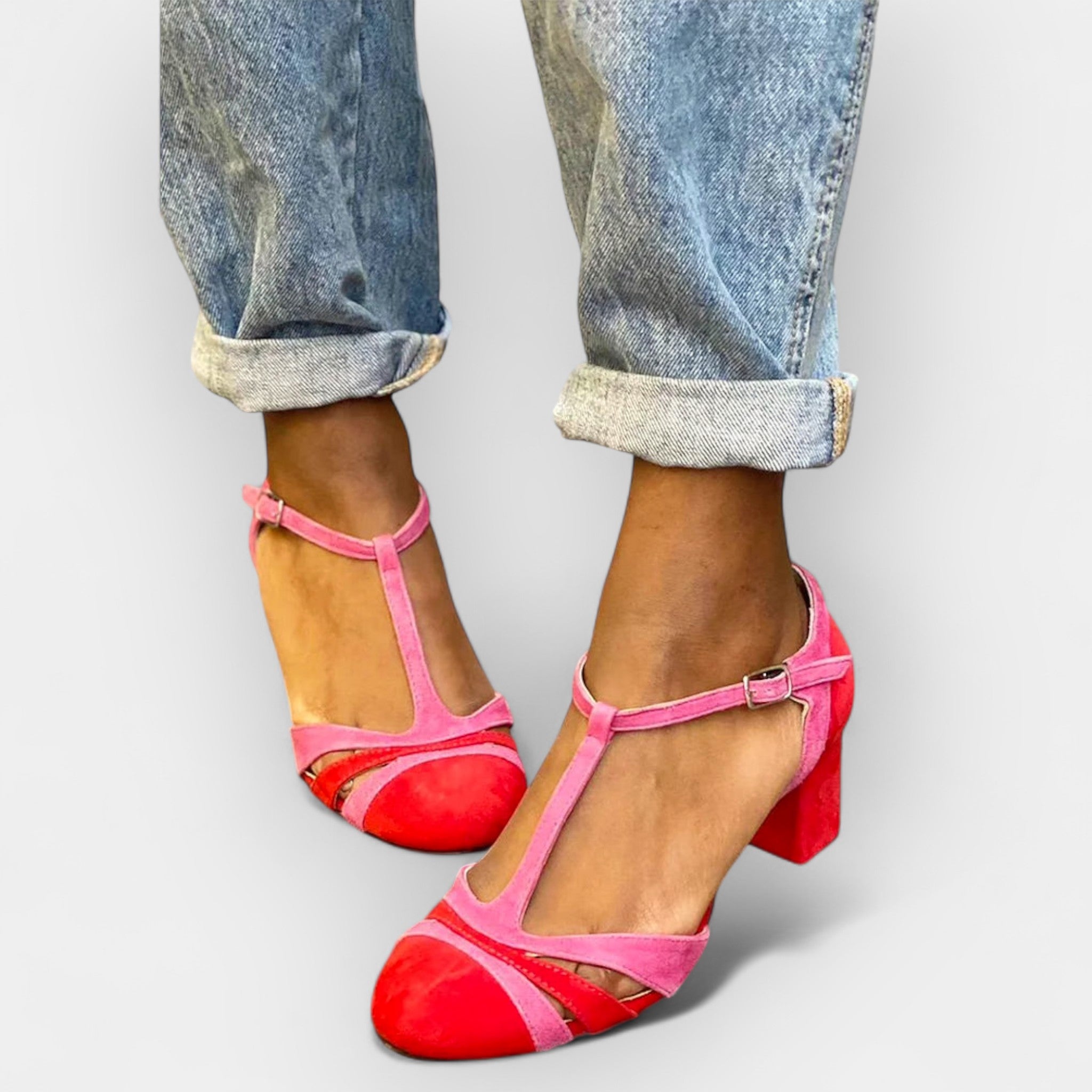 Sandalias Elegantes con Tacón