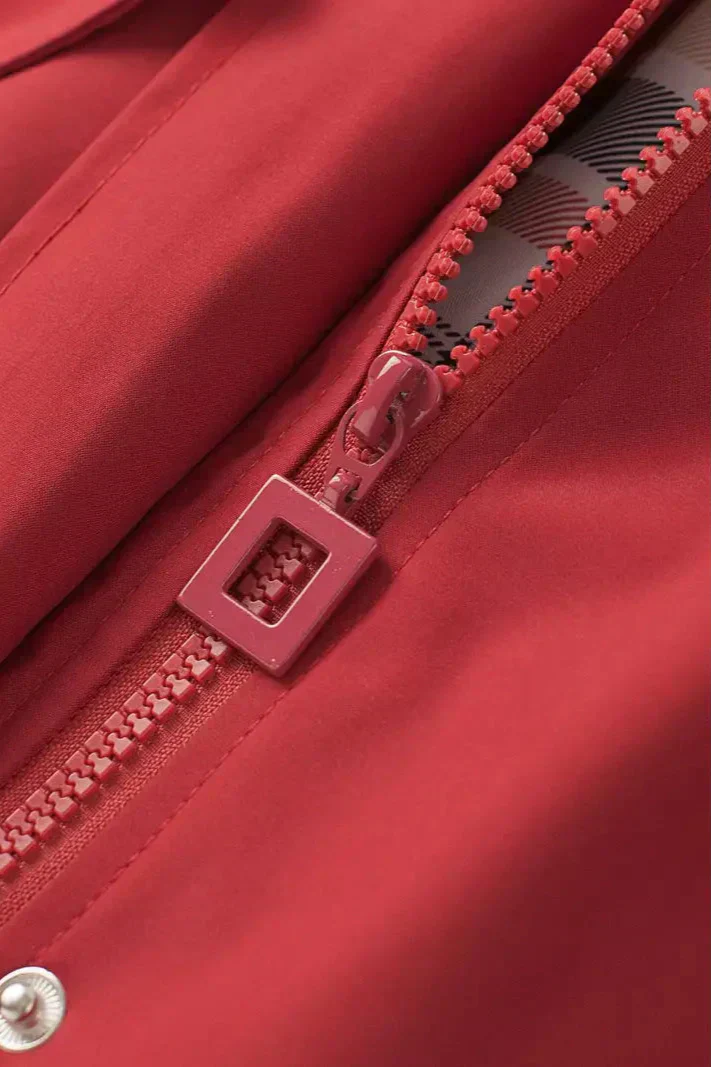 Abrigo De Lluvia A Medida Tejido Impermeable Chic Práctico