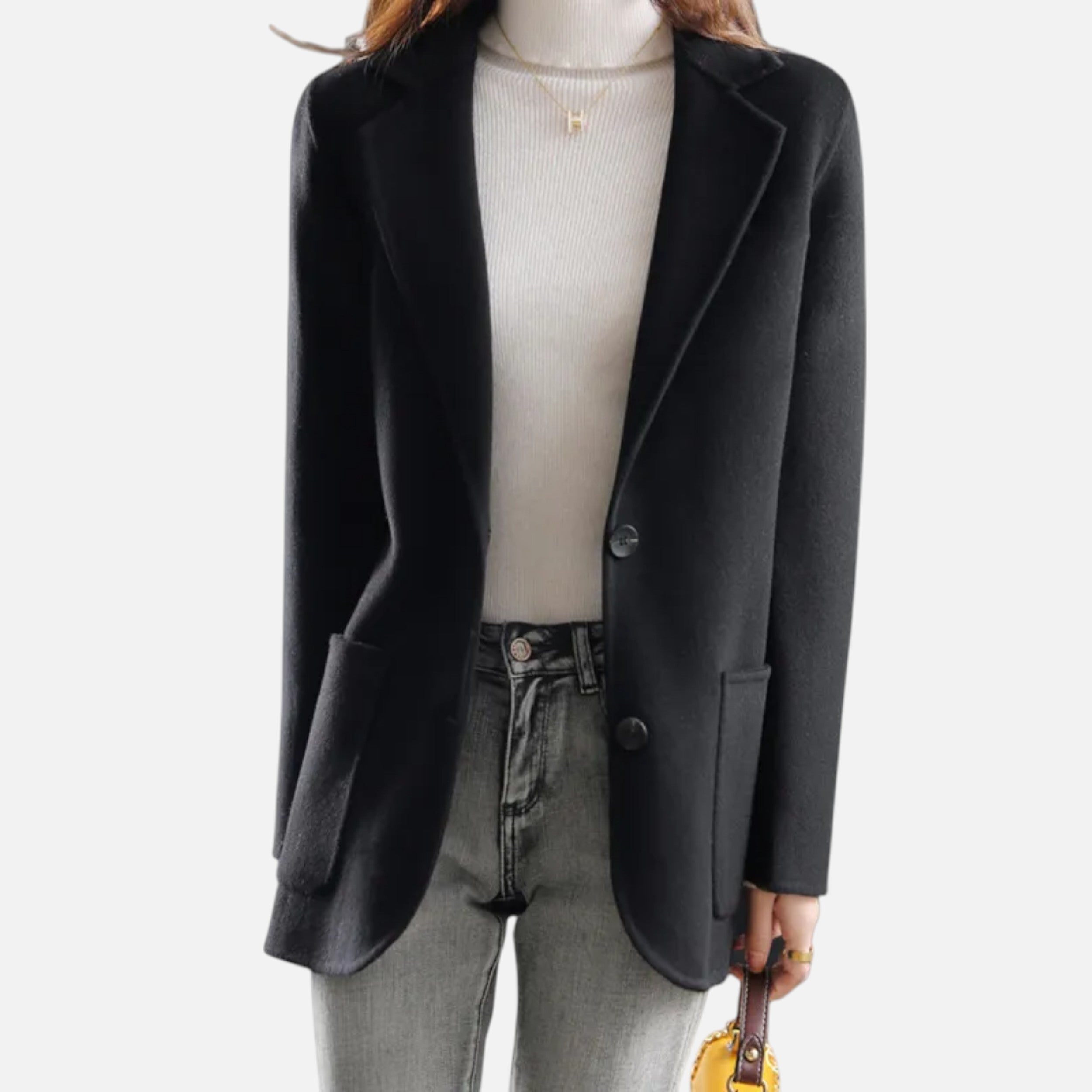 Eliaro Moda | Abrigo Mujer Lana Gruesa Corte Slim Elegante