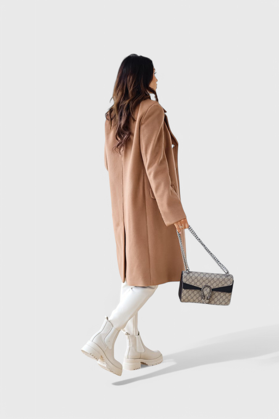 Abrigo De Lana Doble Botonadura Clara Para Brillar