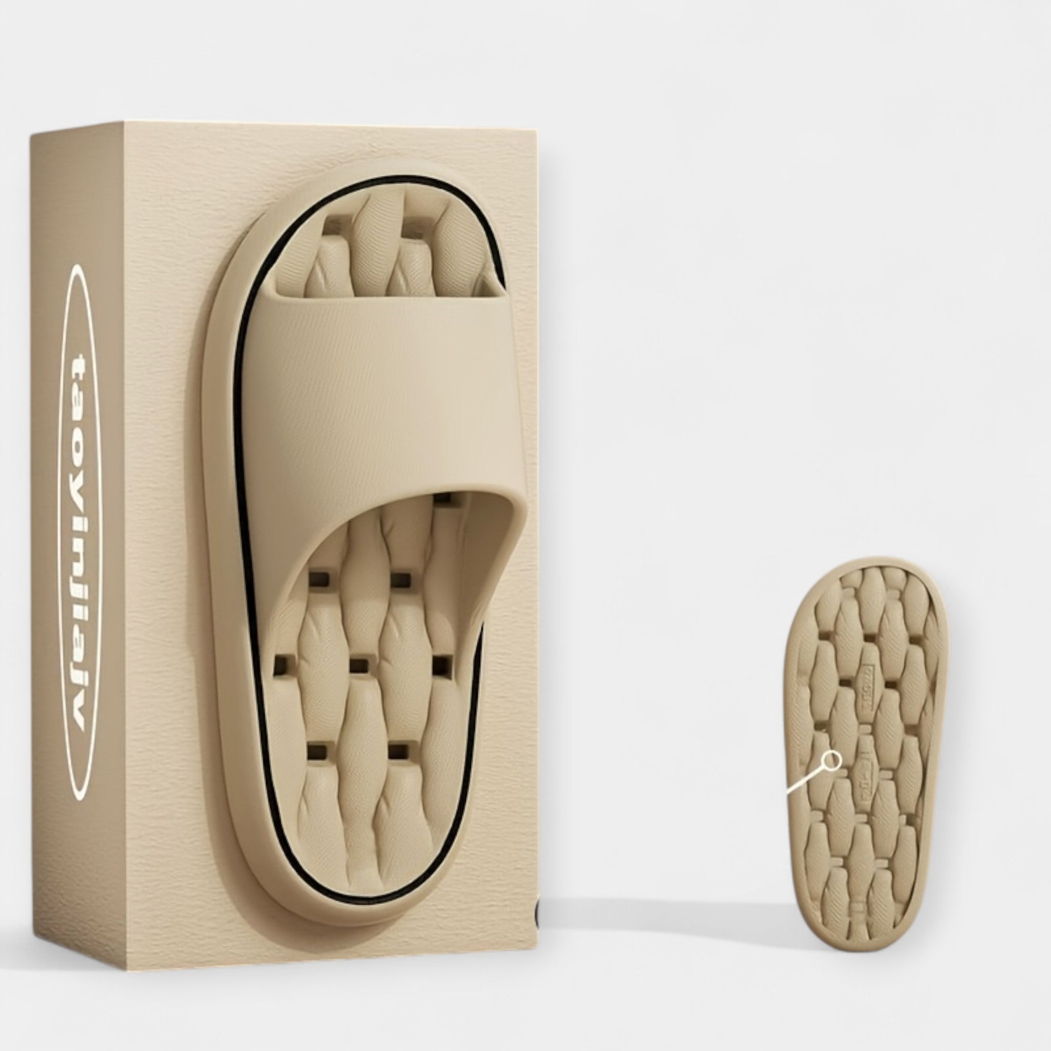 Pantuflas para Mujer con Textura Acanalada