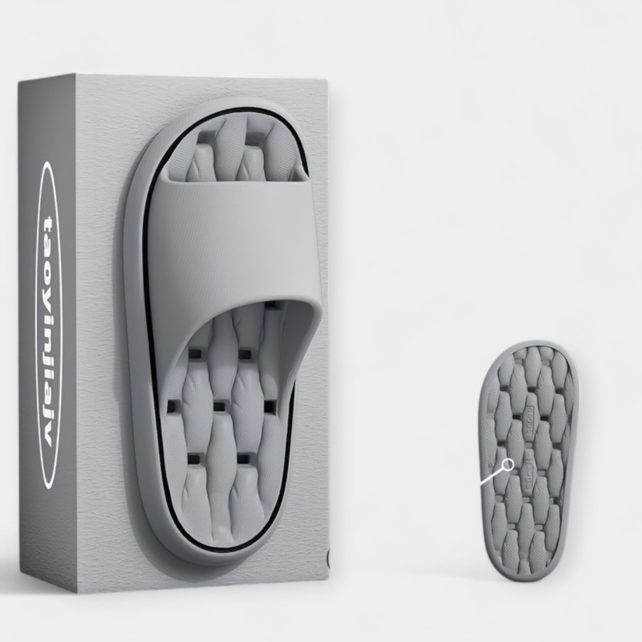 Pantuflas para Mujer con Textura Acanalada