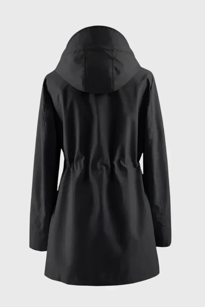 Abrigo De Lluvia A Medida Tejido Impermeable Chic Práctico