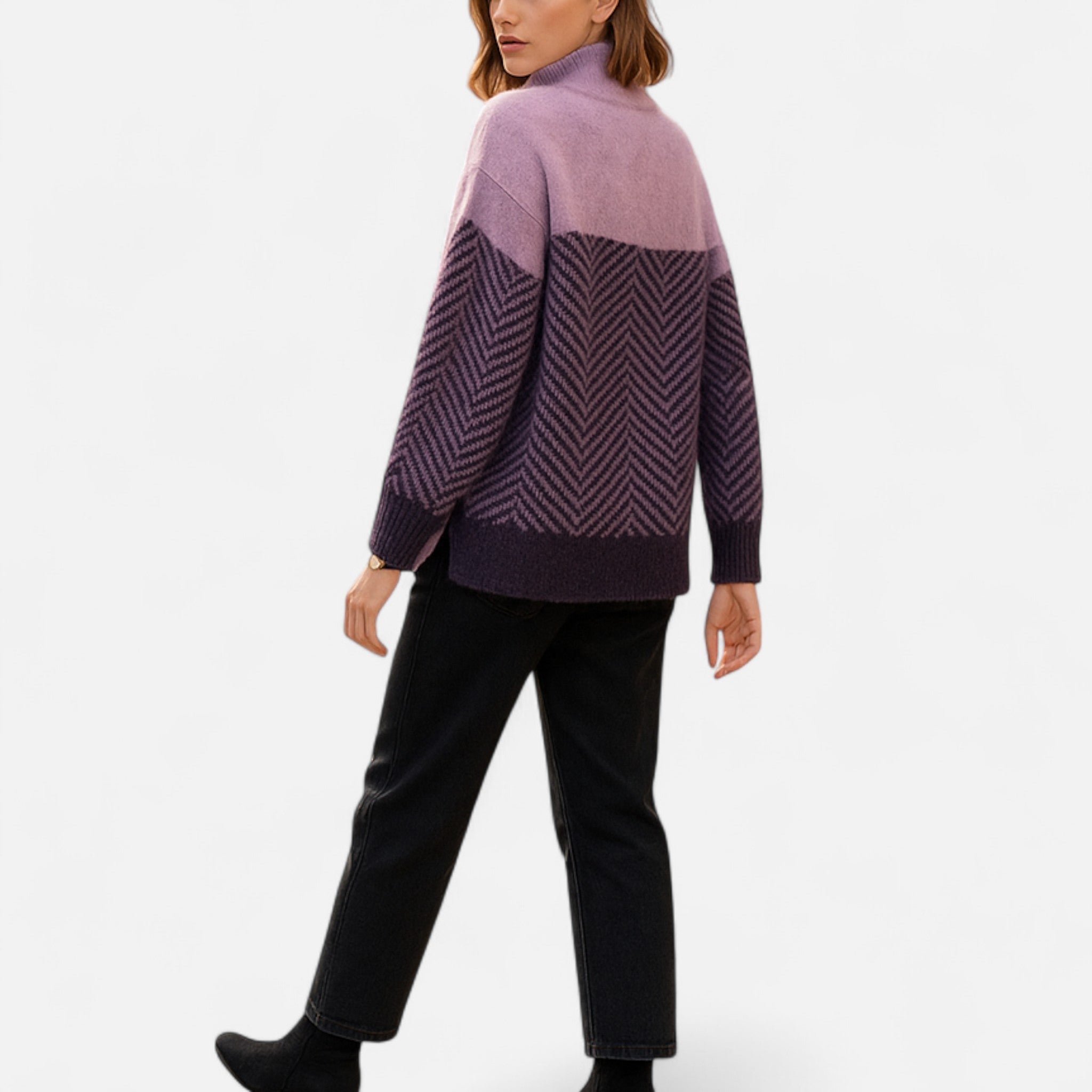 Suéter Mujer Cuello Alto Cachemira Premium