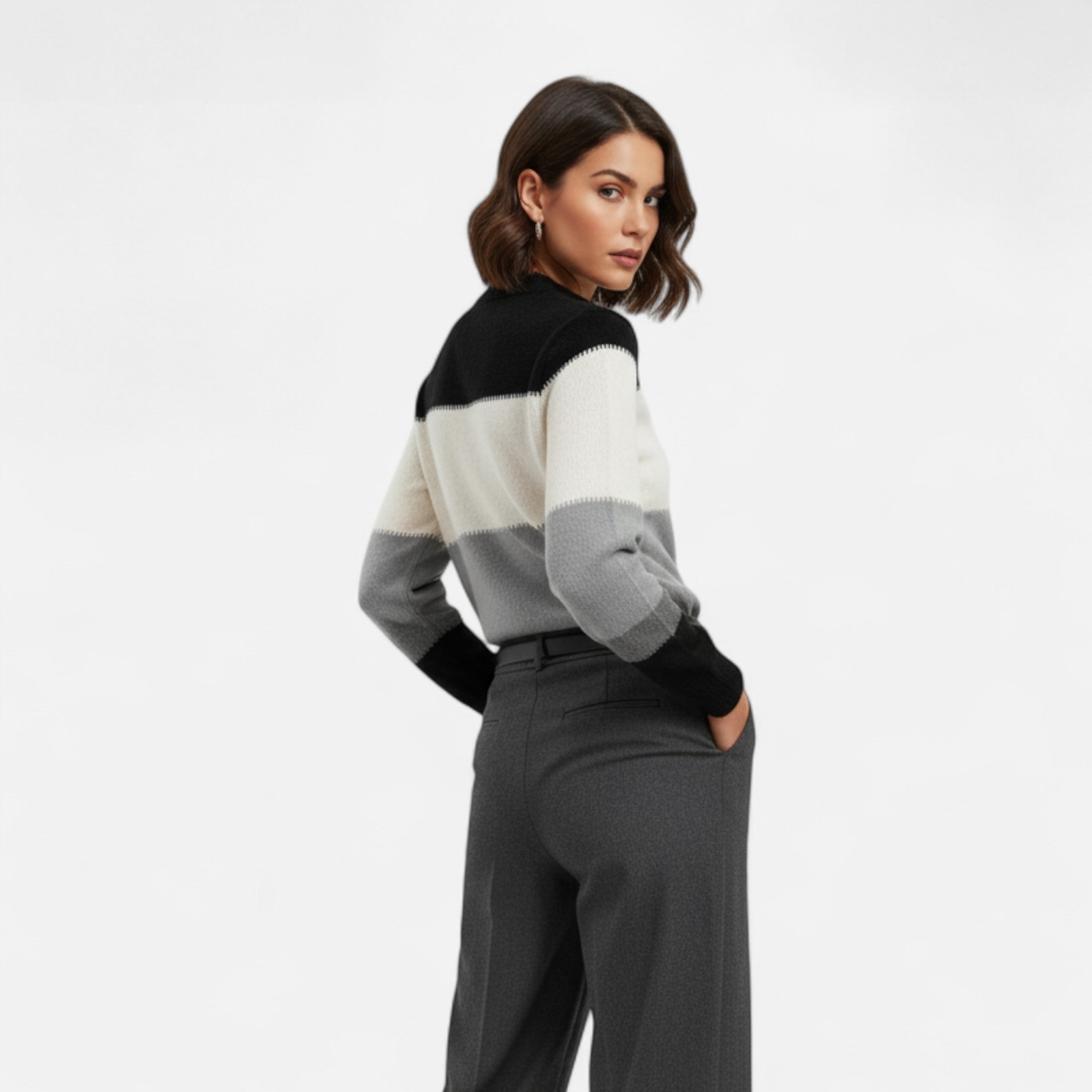 Jersey de Cuello Alto Clásico para Mujer