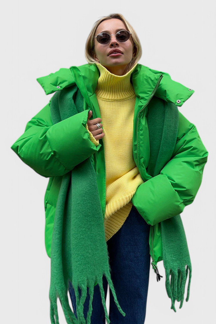 Chaqueta Puffer Emilia Elegante Con Aislamiento Superior