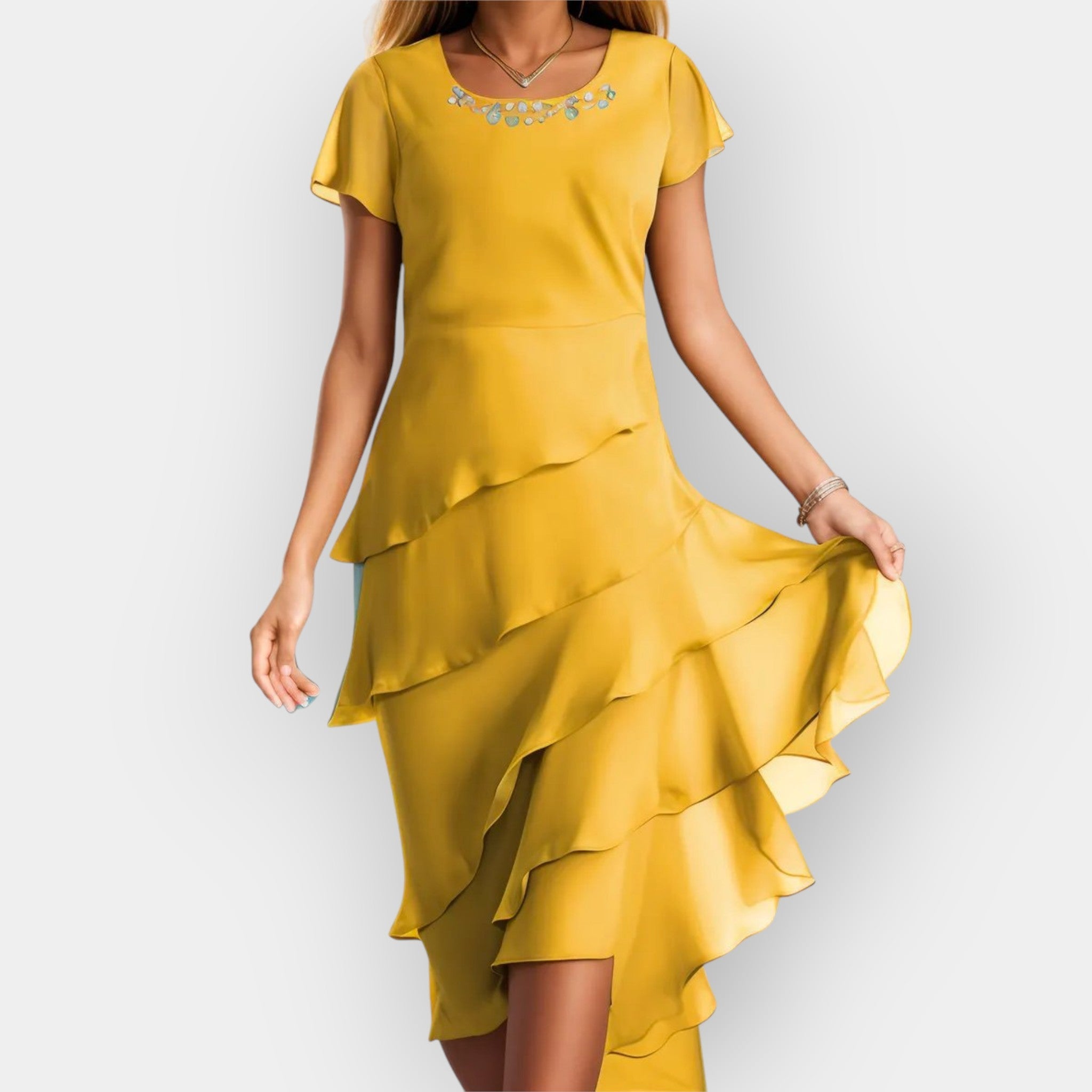 Αέρινο Φόρεμα με Σιφόν