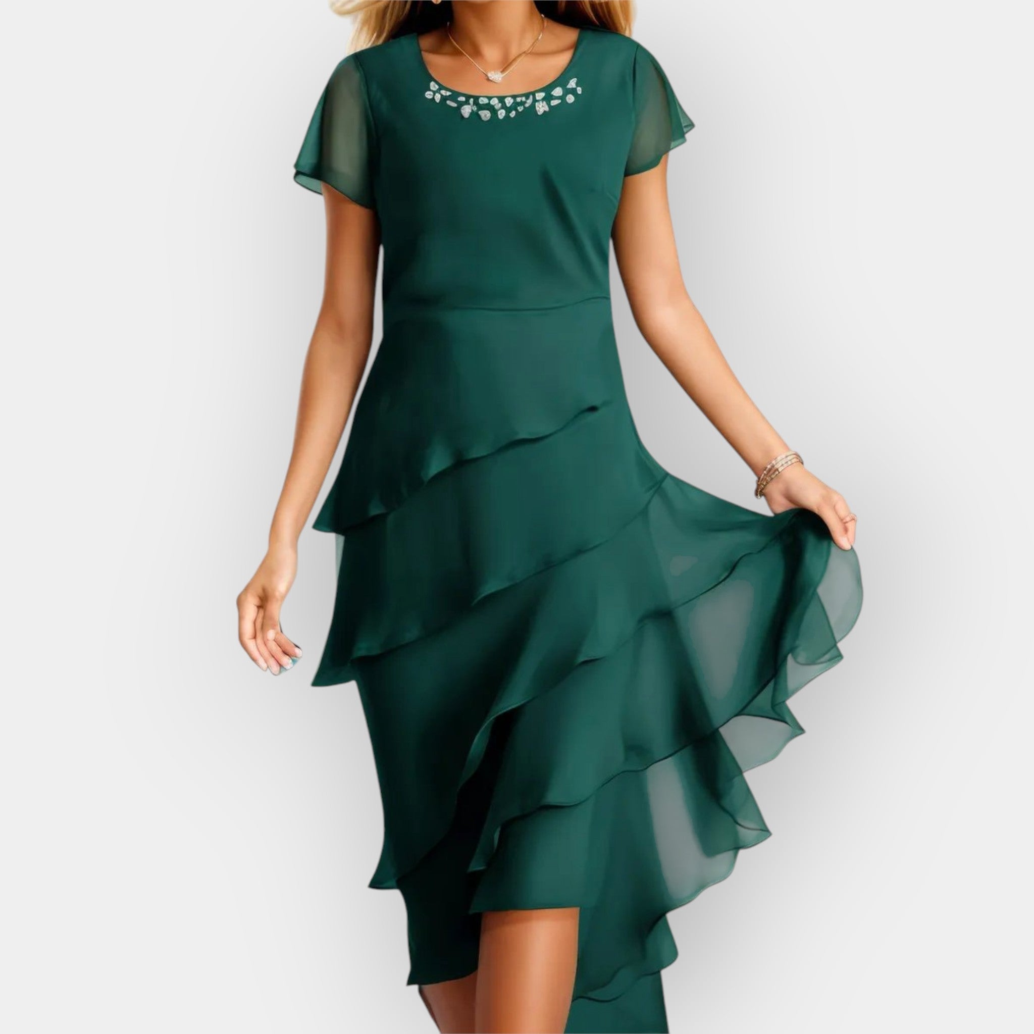 Αέρινο Φόρεμα με Σιφόν