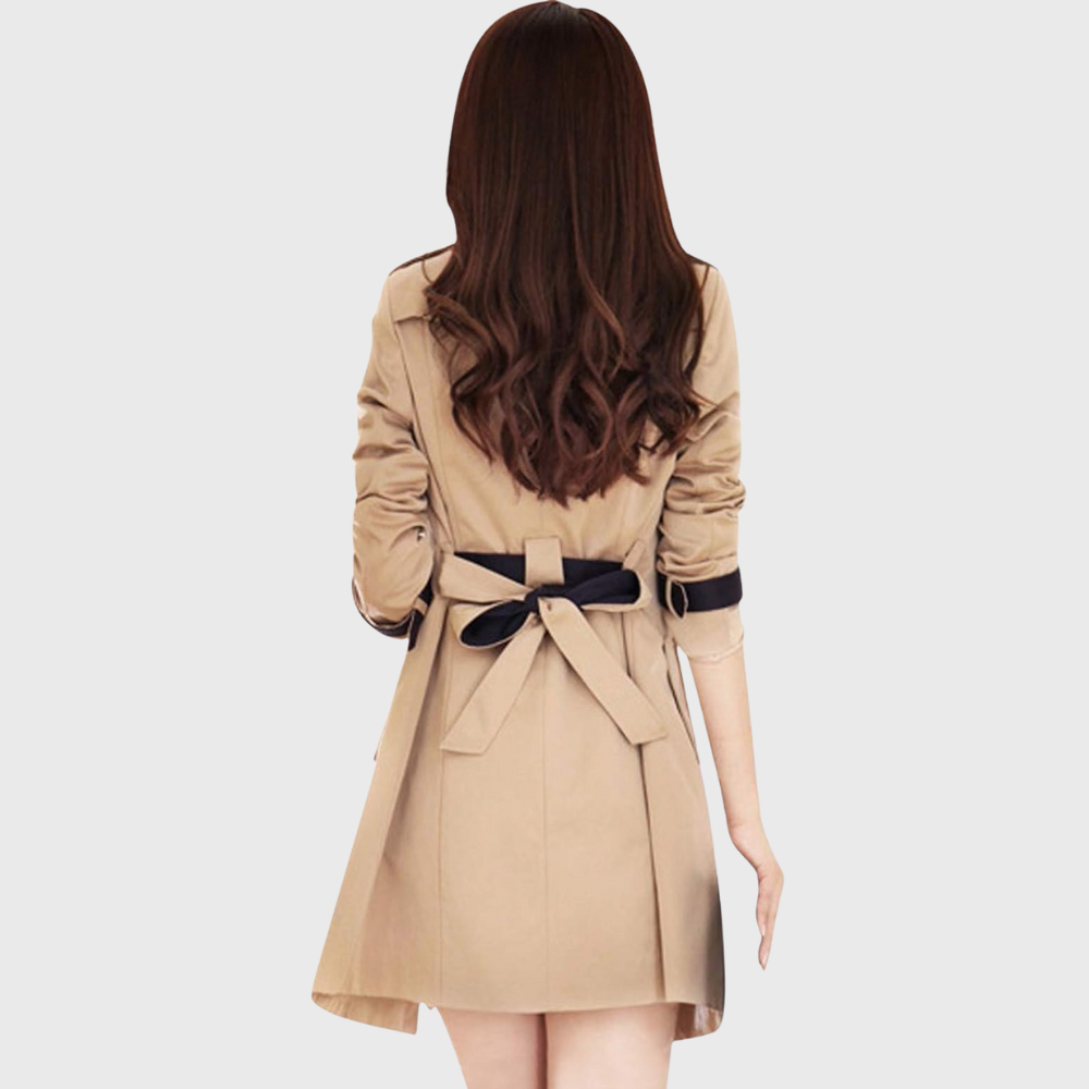 Ainhoa™ - Chaqueta cruzada con bordes en contraste