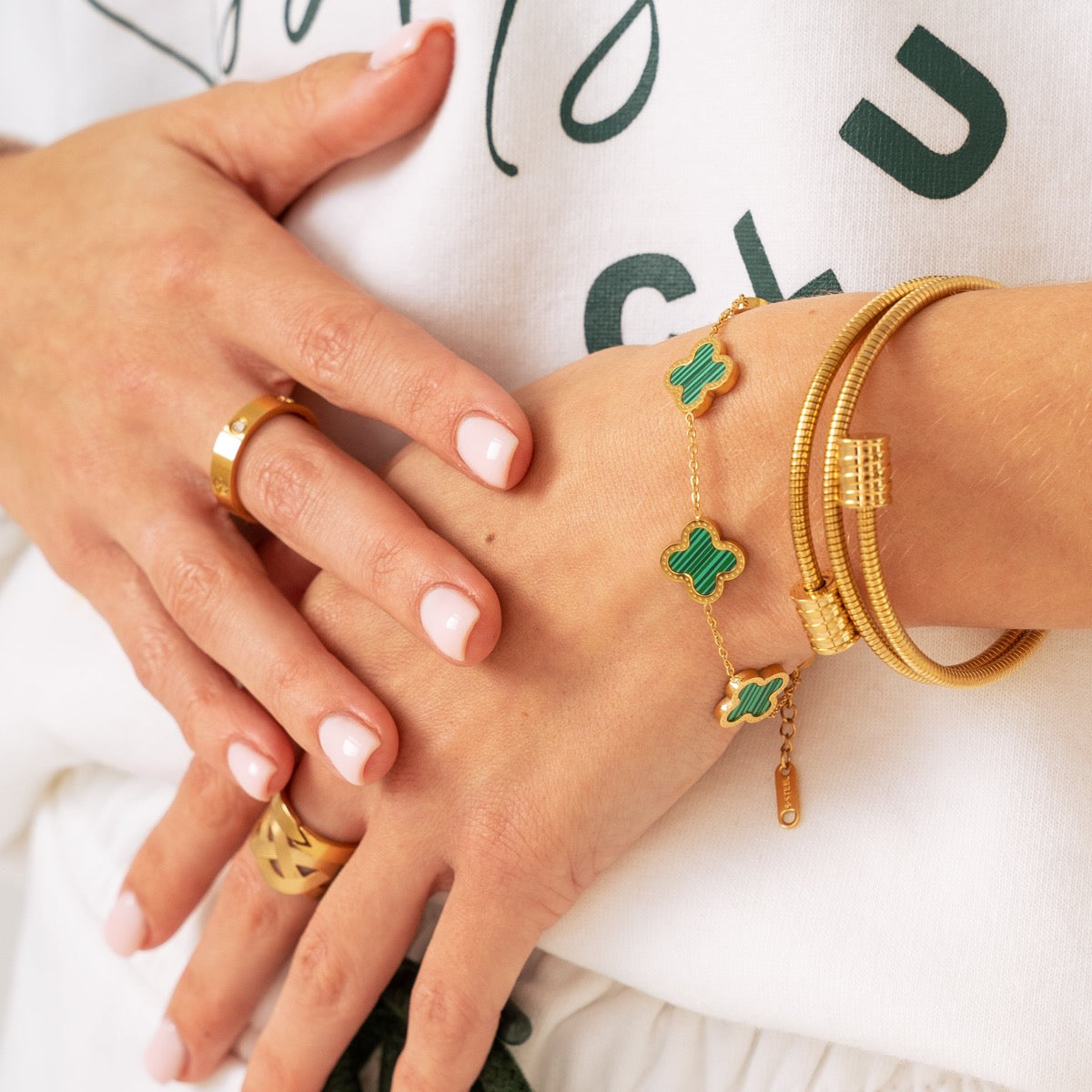 Pulsera Dorada Twister