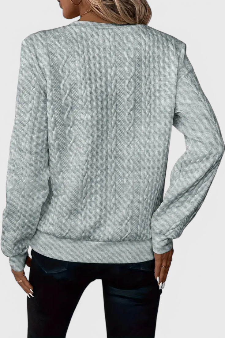 Jersey de Punto Premium Zoey con Cremallera Pulida Exclusiva