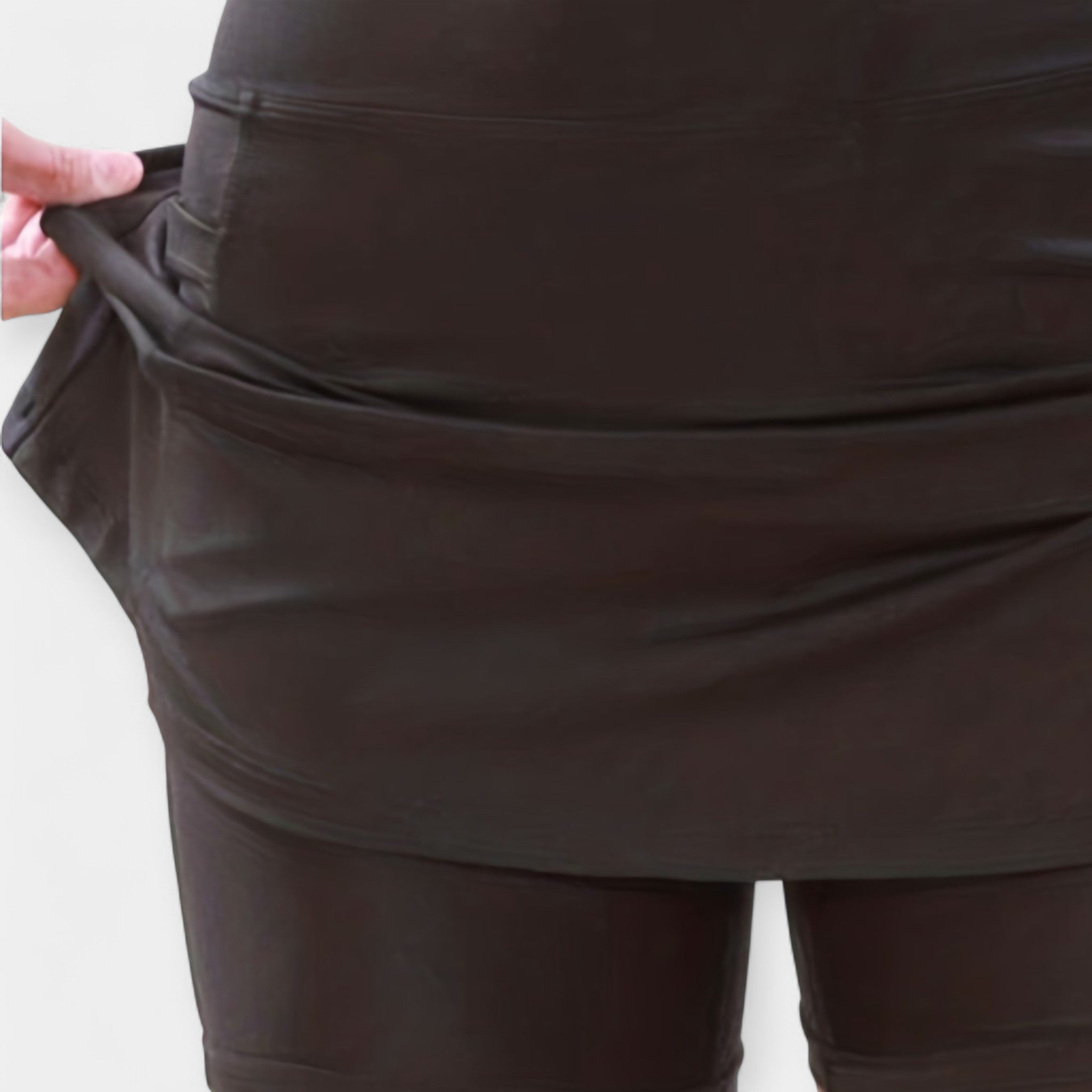 Short-falda de tiro alto