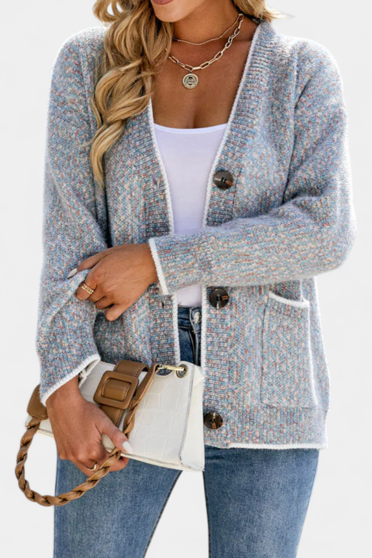 Cárdigan Sana Textura Gruesa Apuesta Por Relajo Con Estilo