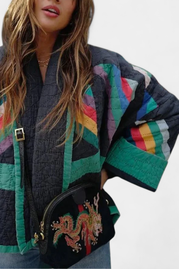 Chaqueta Retro Maika Edicion Limitada Con Corte Relajado