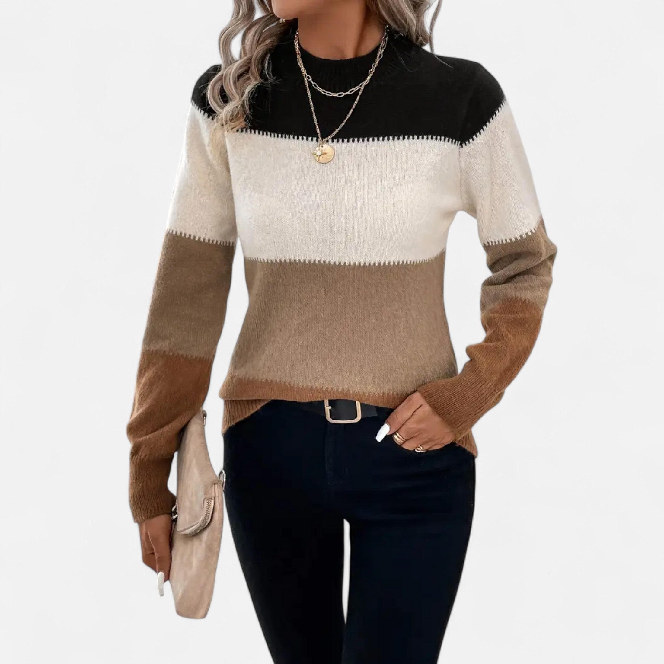 Jersey de Cuello Alto Clásico para Mujer