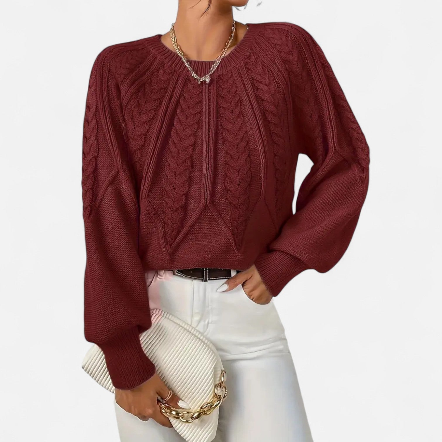 Jersey Clásico de Manga Larga Mujer