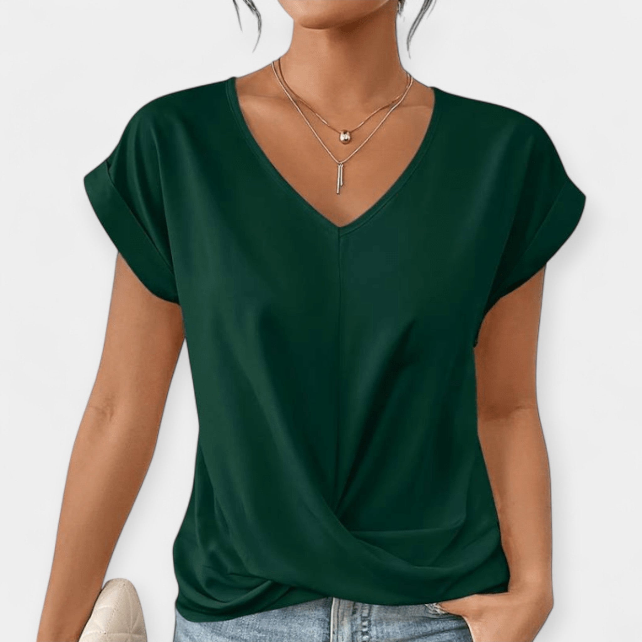 Blusa Elegante con Escote en V
